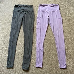 Purple and Grey Leggings